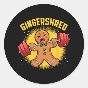 Adesivo Gingershred Funny Gingerbird Man Gym