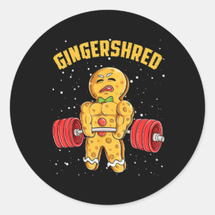 Adesivo Gingershred Funny Gingerbird Man Gym