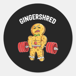 Adesivo Gingershred Funny Gingerbird Man Gym