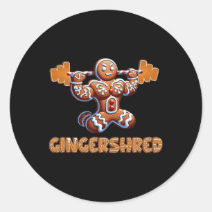 Adesivo Gingershred Funny Gingerbird Man Gym