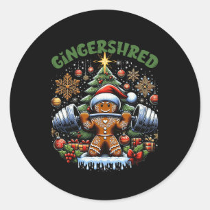 Adesivo Gingershred Funny Gingerbird Man Gym