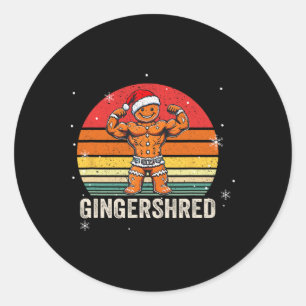 Adesivo Gingershred Funny Gingerbird Man Gym