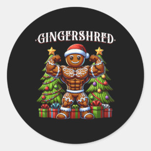 Adesivo Gingershred Funny Gingerbird Man Gym