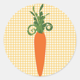 Adesivo Gingham Carrot Sticker