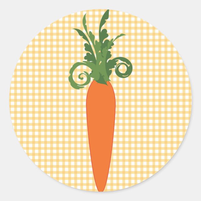 Adesivo Gingham Carrot Sticker (Frente)