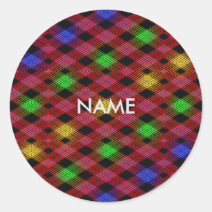 Adesivo Gingham Check Multicolor Pattern