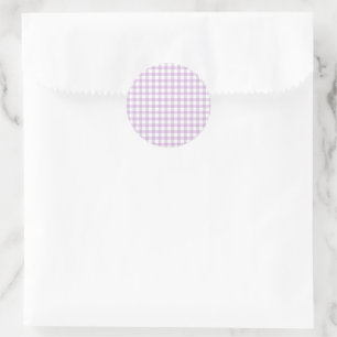 Adesivo Gingham Clássico Lilás Suave