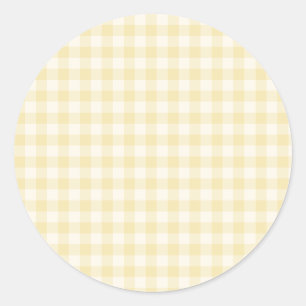 Adesivo Gingham Clássico Primavera   Creme de Manteiga