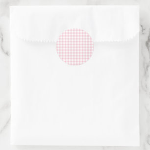 Adesivo Gingham Clássico Rosa