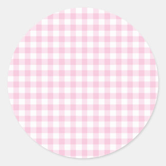 Adesivo Gingham Clássico Rosa Claro