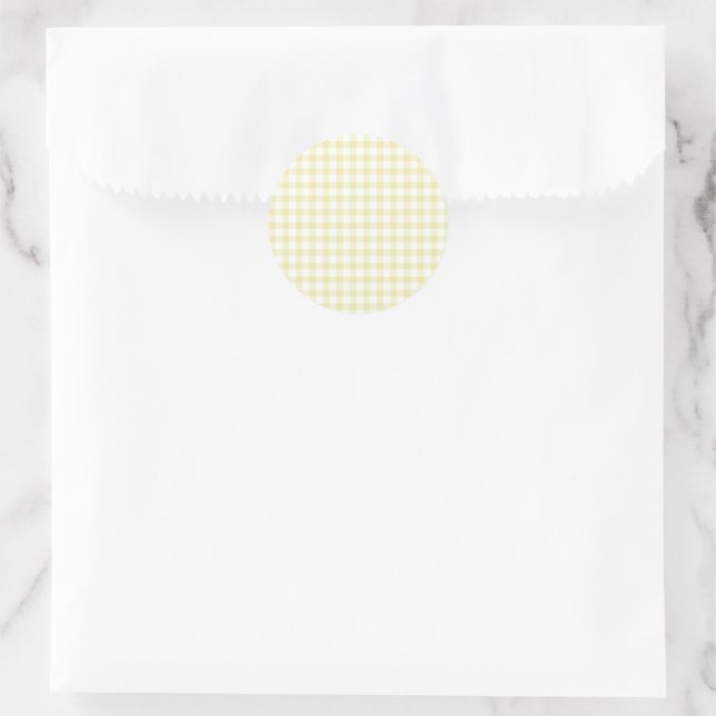 Adesivo Gingham Manteiga Clássica Amarelo (Bolsa)