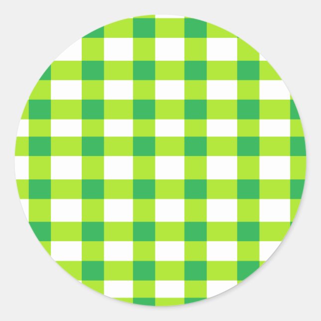 Adesivo Gingham Verde (Frente)