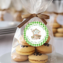 Gingham Verde Cultivado Localmente Obrigado Chá de