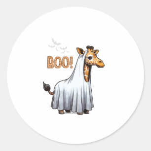 Adesivo Girafa Bonita Boo Halloween Zoo Lover