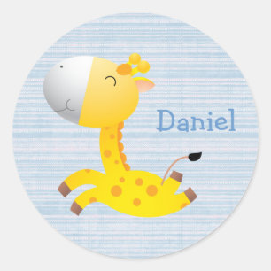 Adesivo Girafa bonito dos desenhos animados personalizado