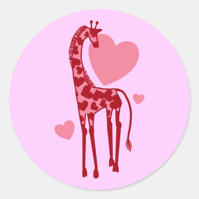 Adesivo Girafa com amor (Frente)