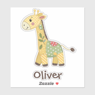 Adesivo Girafa Cute Patchwork