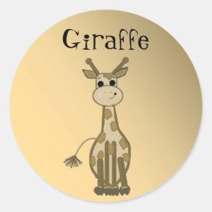 Adesivo Girafa de desenho animado
