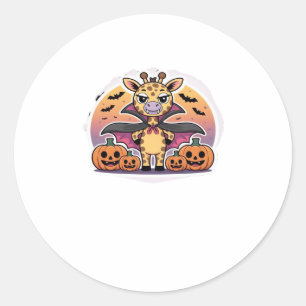 Adesivo Girafa de Vampiro Fofo de Halloween � Roupas de An