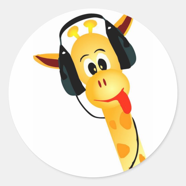 adesivo girafa engraçado (Frente)