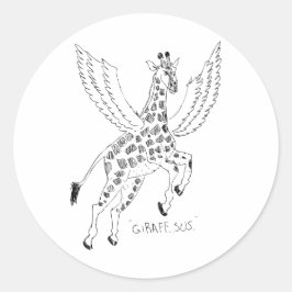 Adesivo Girafa + pegasus = Giraffsus