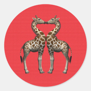 Adesivo Girafas Apaixonadas