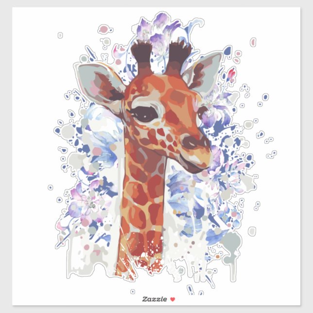 Adesivo Girafas Sticker - Girafa Stickers - Girafa (Folha)