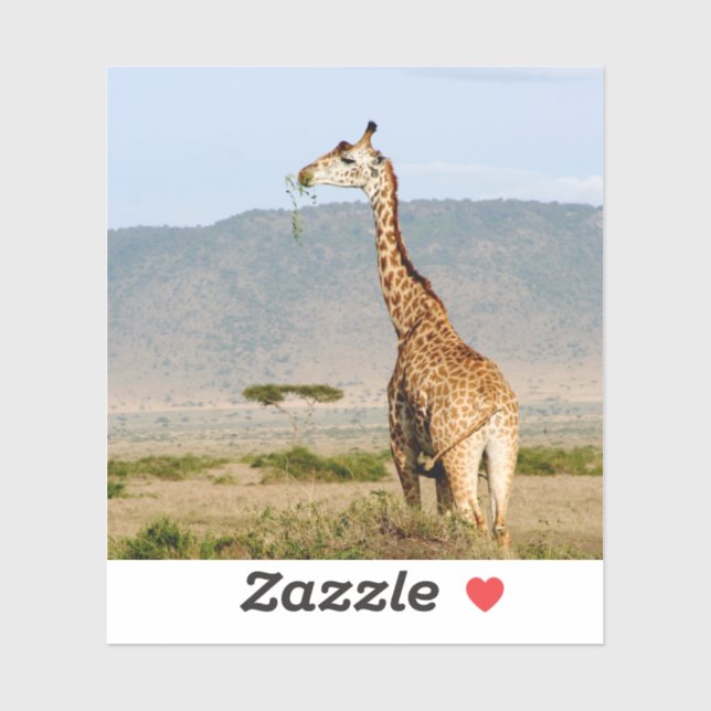 Adesivo Giraffe Africa (Folha)