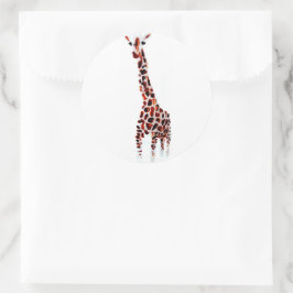 Adesivo Giraffe Art Wild Animal
