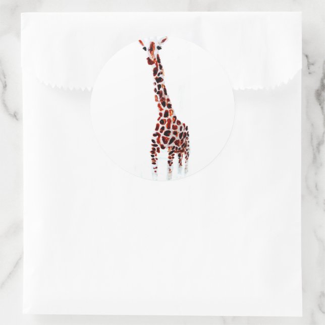 Adesivo Giraffe Art Wild Animal (Bolsa)