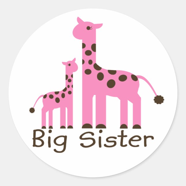 Adesivo Giraffe Big Sister (Frente)