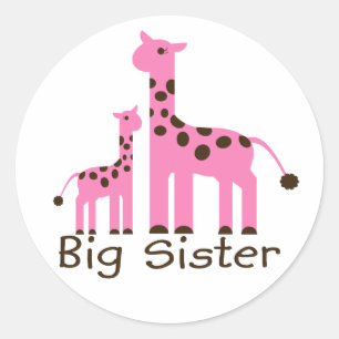 Adesivo Giraffe Big Sister