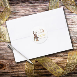 Adesivo Giraffe Birthday Safari