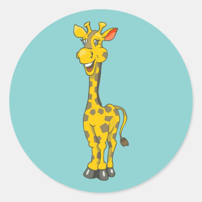 Adesivo Giraffe Birthday Sticker (Frente)