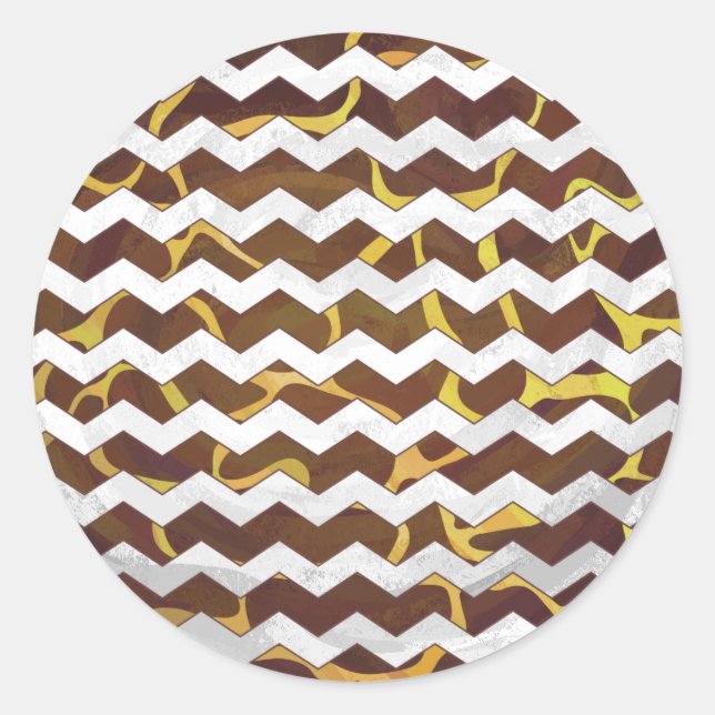 Adesivo Giraffe Brown e Impressão Amarelo (Frente)