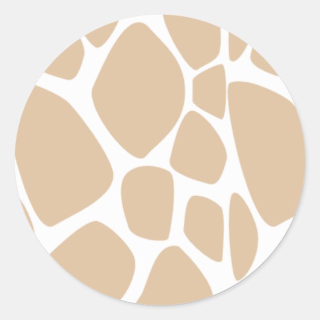 Adesivo Giraffe Brown Sticker/Envelope Seal (Frente)