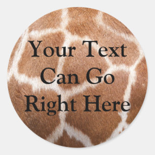 Adesivo Giraffe Impressão Sticker
