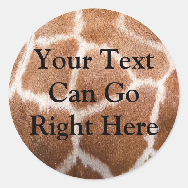 Adesivo Giraffe Impressão Sticker (Frente)