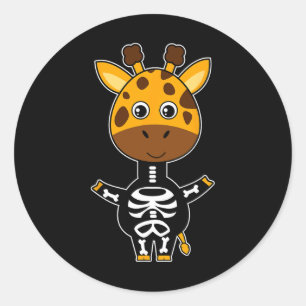 Adesivo Giraffe Skeleton Xray Fácil Halloween