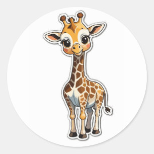 Adesivo Giraffe Sticker - Adorável Maravilha de Pescoço Lo