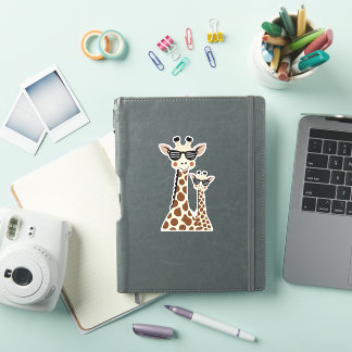 Adesivo Giraffe with Sunglasses Jungle Safari Animal Giraf