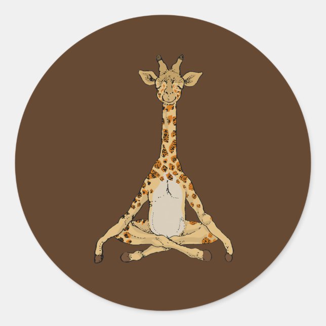 Adesivo Giraffe Yoga (Frente)