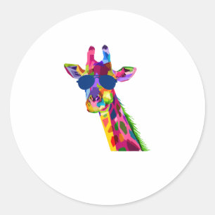 Adesivo Giraffe Zoo Keeper Safari Animal Giraffe