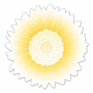 Adesivo girassol amarelo