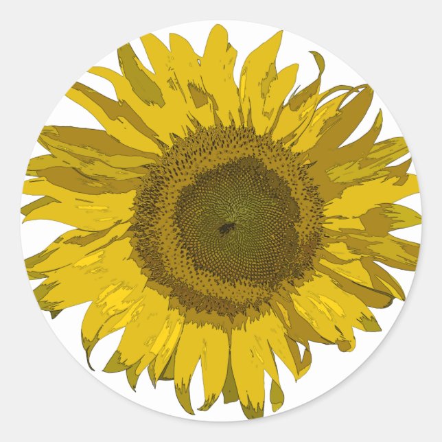Adesivo Girassol Amarelo (Frente)