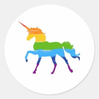 Adesivo Gire LGBT Rainbow Unicorn Sticker