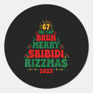 Adesivo Gíria de Adolescente da Geração Z Natal 2025 Meme