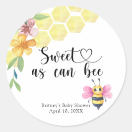 Adesivo Girl Baby Bee - sweet as can bee