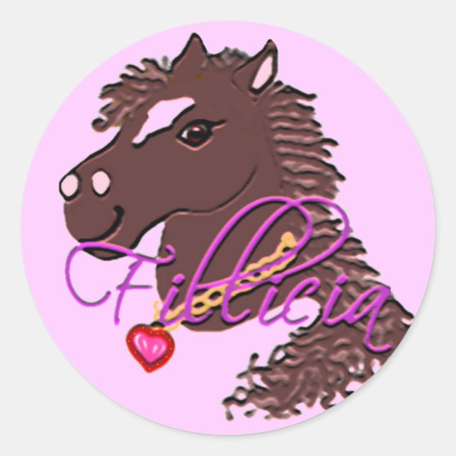 Adesivo Girl Pony Fillicia (Frente)