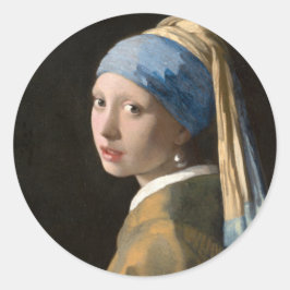 Adesivo Girl with the pearl earring - Johannes Vermeer